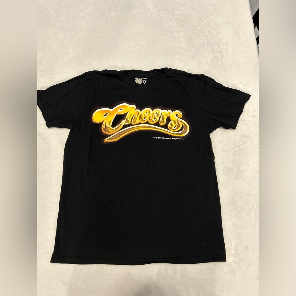 CBS television city Cheers Black and Gold 'Cheers' Tee